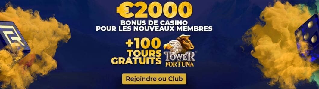 Club Riches prime de bienvenue